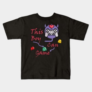 Gaming Controller Birthday funy Gift Gamer This Boy Can Game Kids T-Shirt